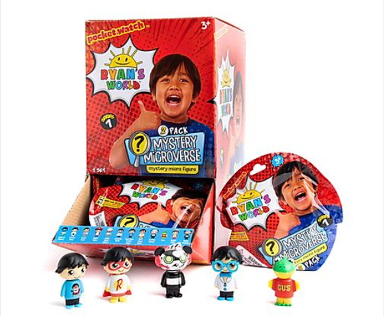 Ryan's World mystery mini figurines collectible set.